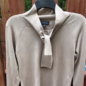 Tahair pullover knit top, small, camel